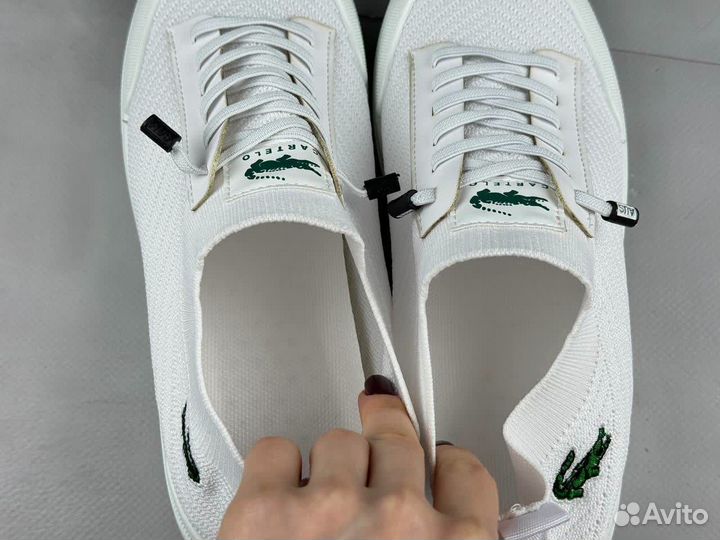 Кеды мужские белые lacoste