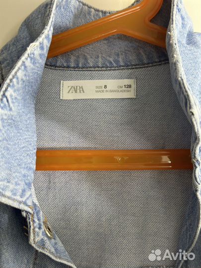 Джинсовая рубашка zara