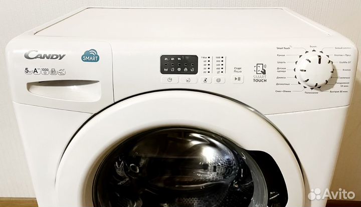 Узкая стиральная машинка Candy 5 кг
