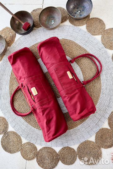 Сумка для коврика для йоги алая