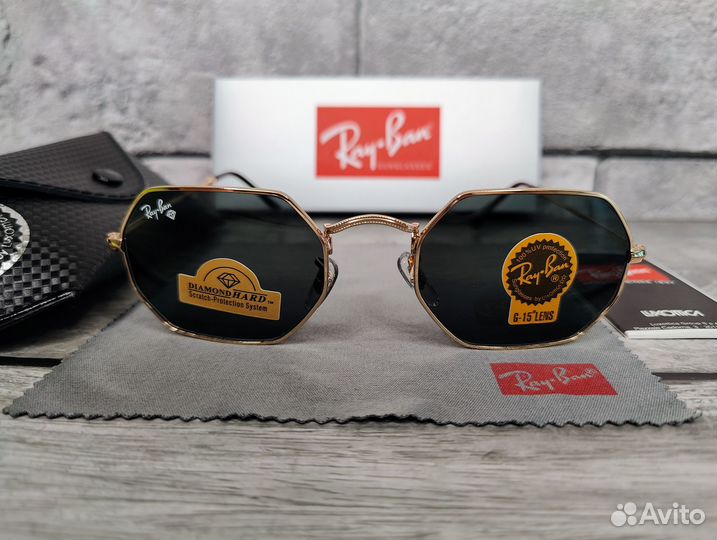 Солнцезащитные очки Ray-Ban Octagonal Стекло