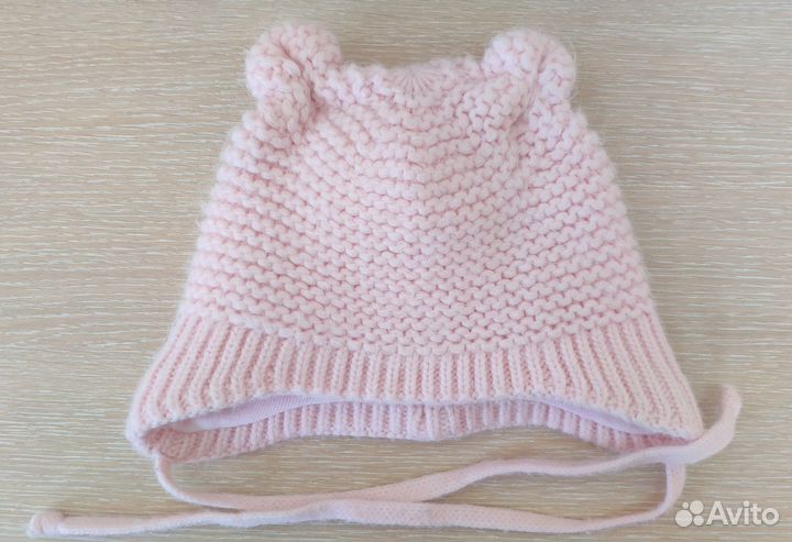 Шапка демисезонная + шапка зимняя, 40-42