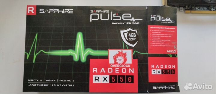 Видеокарта Sapphire AMD Radeon RX 550 pulse OC