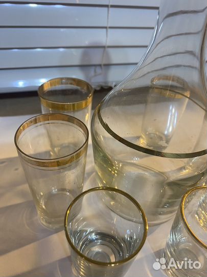 Набор графин и рюмки СССР