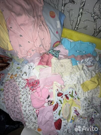 Вещи пакетом 62-74 размер на девочку