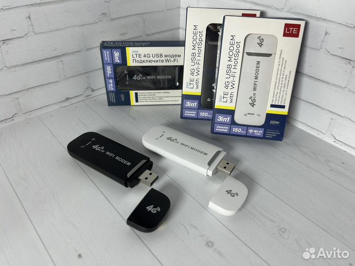 Модем 4G LTE usb + WI-FI роутер любой оператор