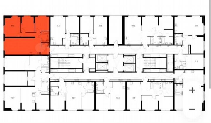 3-к. квартира, 85,4 м², 28/32 эт.