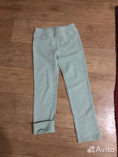 Утепленные брюки для девочки, в отличном состоянии