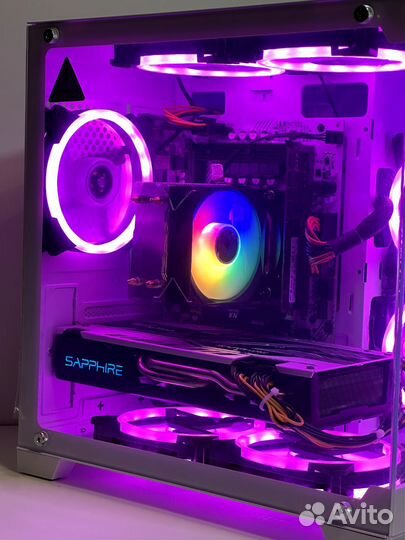 Игровой пк Intel 2670 V2 + RX580+16RAM+SSDm2