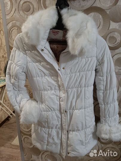 Пуховик зимний детский на 10-12 лет