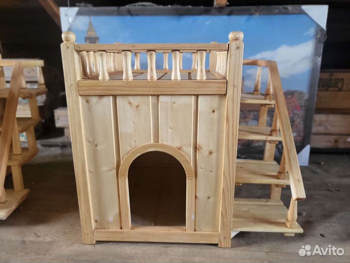 Будка дом лежак лесенка для питомца