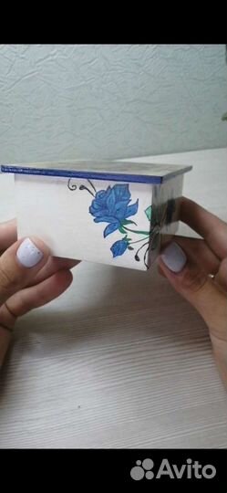 Деревянная шкатулка ручной работы / Подарок