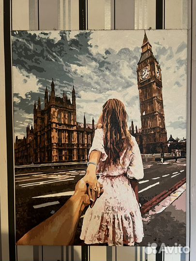 Картины по номерам раскрашенная