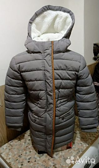 Куртка для девочки зимняя 110
