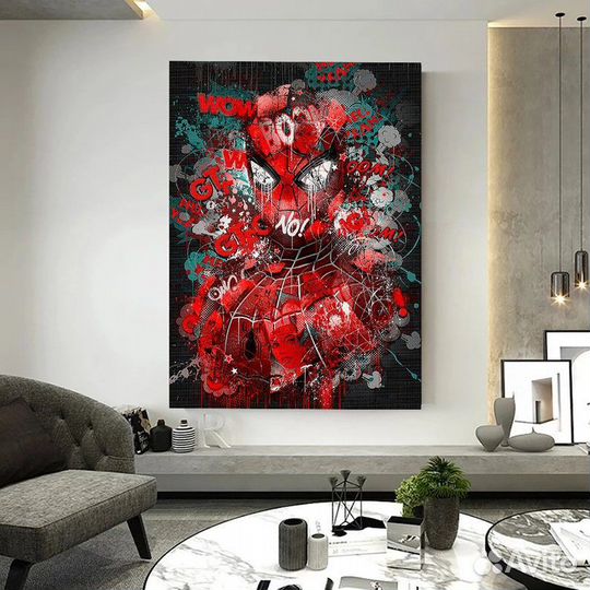 Картина маслом человек паук Секрет эмоций