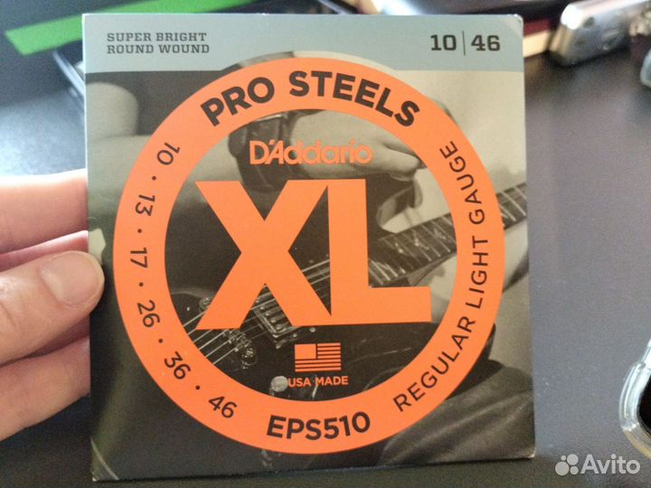 Струны для электрогитары D'Addario Pro steels