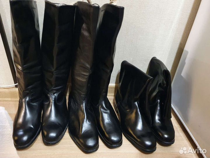 Хромовые сапоги СССР 44 ш и 46 ш размера 1976 г