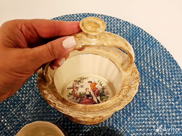 Кофейный набор чашки конфетница