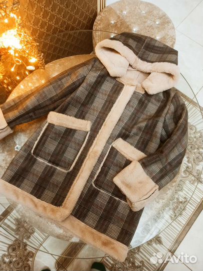 Дубленка для девочки 134