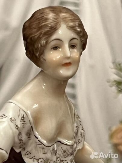 Фарфоровые статуэтки кружевницы балерины Германия