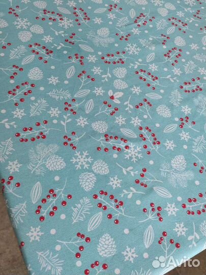 Скатерть хлопок Новогодняя 145х145см