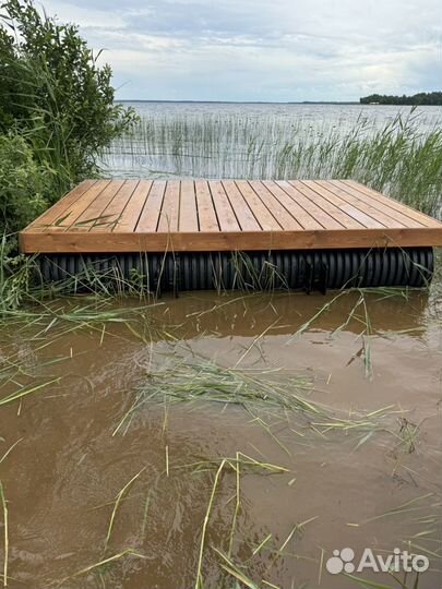 Понтоны из пнд,причал,пирс,беседки на воде