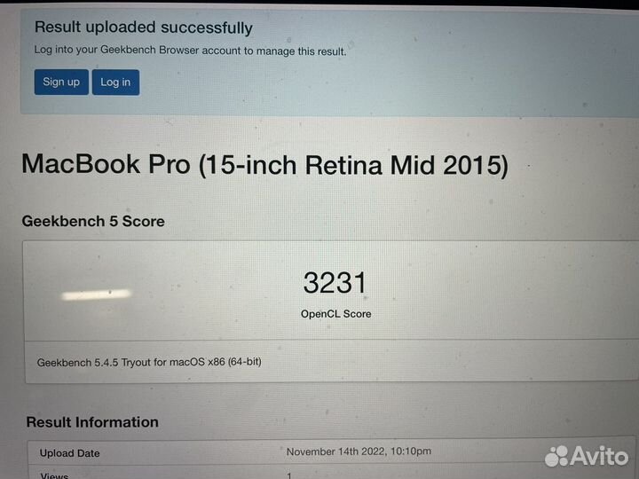 Apple MacBook Pro 15 retina 2015 intel core i7