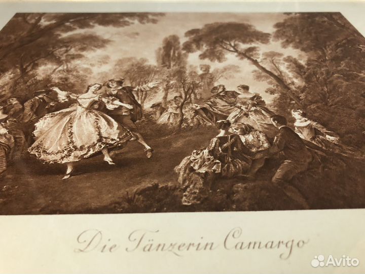 Старинная гравюра. 19 век в раме