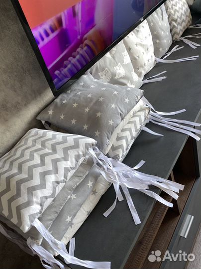 Бортики в детскую кроватку бу