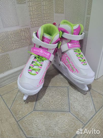 Коньки детские раздвижные 33 36