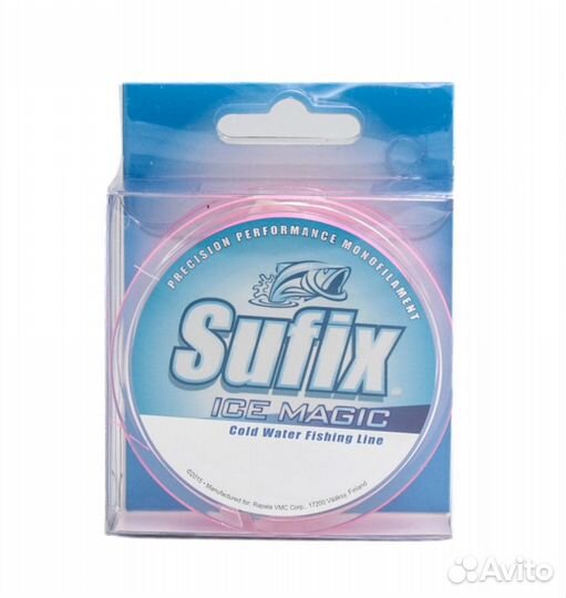 Леска зимняя sufix Ice Magic 50 м бело-розовая 0,1