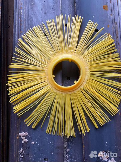 Диск щеточный D120х550мм без проставки (полипропилен первичка) желтый 3-фиксатора РФ в Мценске