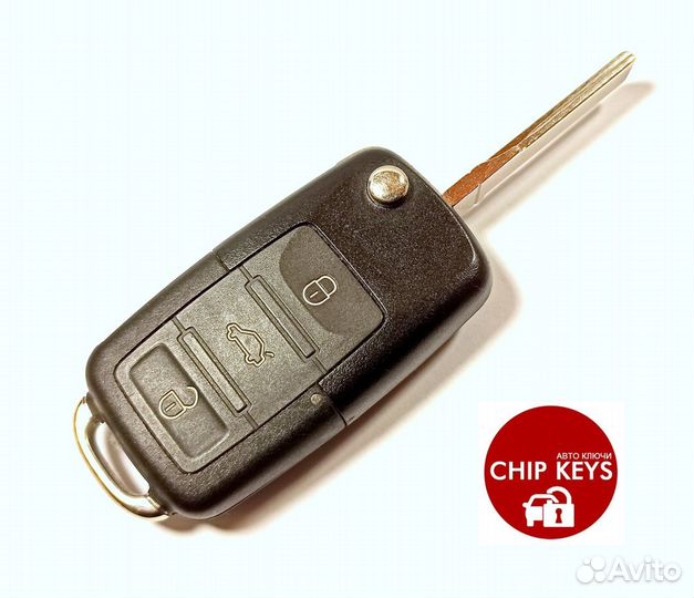 Ключ зажигания Skoda Octavia Fabia. 1J0 959 753 DA