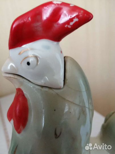 Бронь. Графин с рюмками, стекло СССР