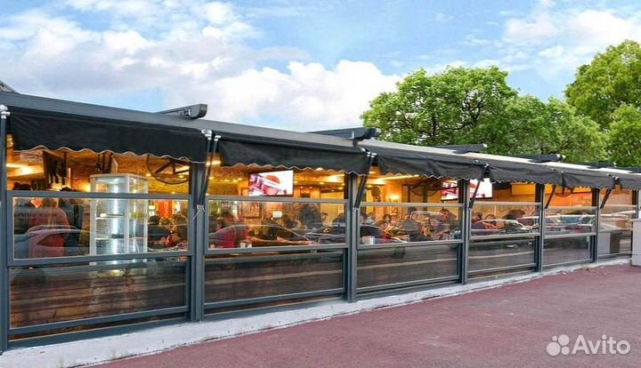 Гильотинное и безрамное остекление