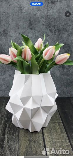 Тюльпаны бутоны эко силикон 7 штук