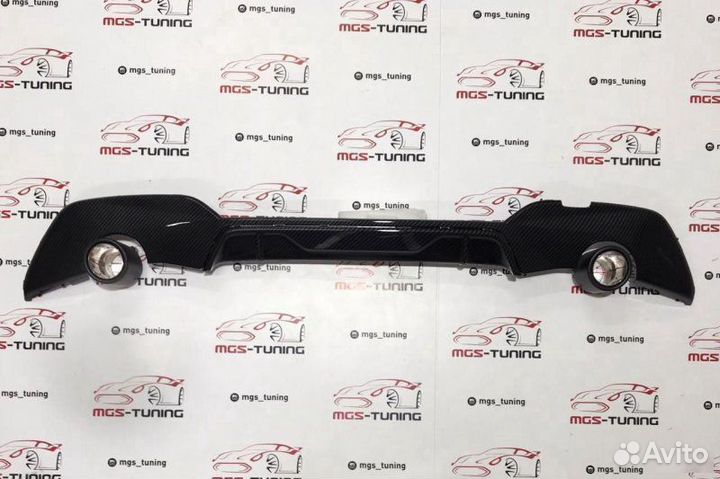 Диффузор BMW 3 G20 M под карбон Akrapovic