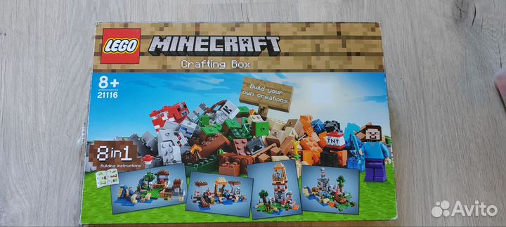 Lego minecraft (два набора 21145 и 21116)