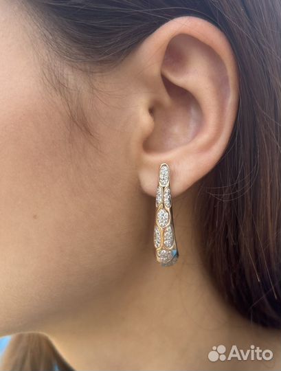 Золотые серьги Tiffany 585