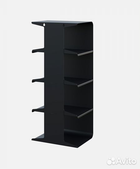 Полка для обуви, обувница, 80,5х35х26см, черная