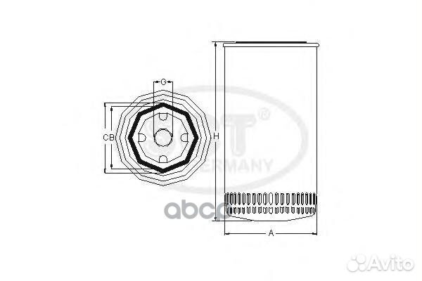 Фильтр масл. SCT SM 152 Ford, Renault SM152 SCT
