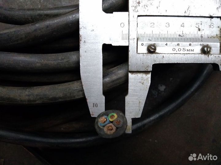 Кабель медный гибкий кг: 3x10,1x6