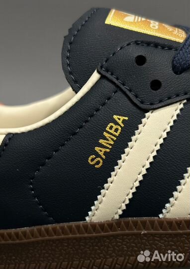 Кроссовки Adidas Originals Samba Og Blue Люкс
