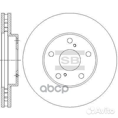 Диск тормозной toyota avensis 01/camry 91-01/P