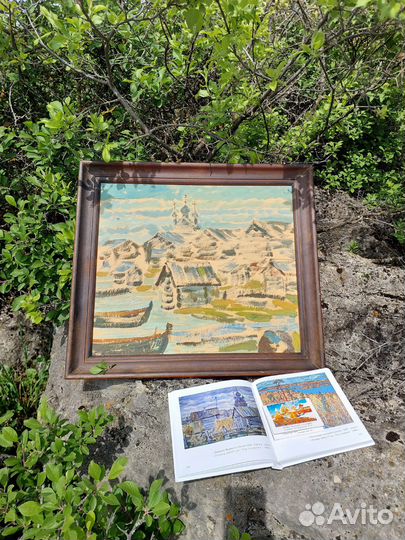 Картина маслом Кижи 1964 год А. Четвериков