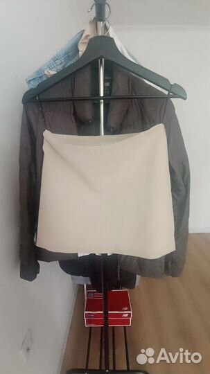 Юбка lime р.XS летняя светло-бежевая