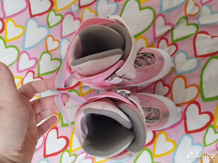 Коньки раздвижные для девочки 30-33