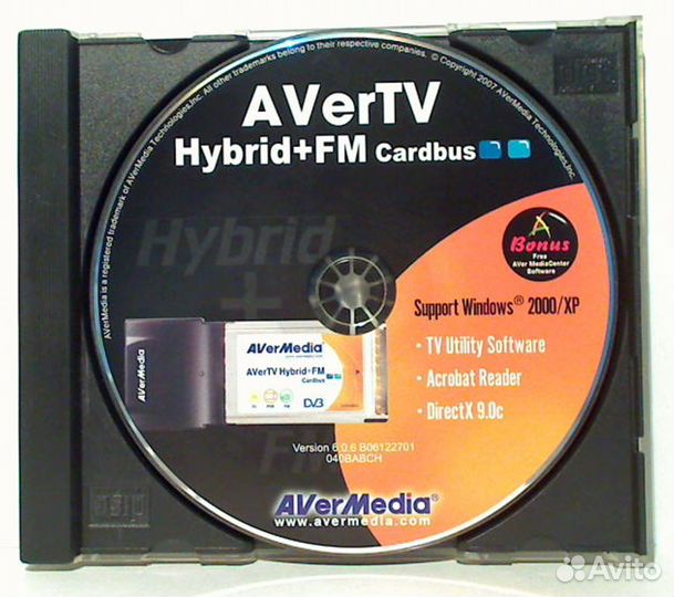 TV - тюнер FM - тюнер Avermedia Hybrid+FM cardbus