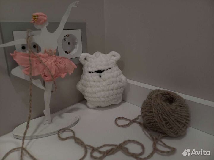 Вязанный мишка из Pinterest