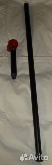 Трость металлическая с навершием в виде черепа